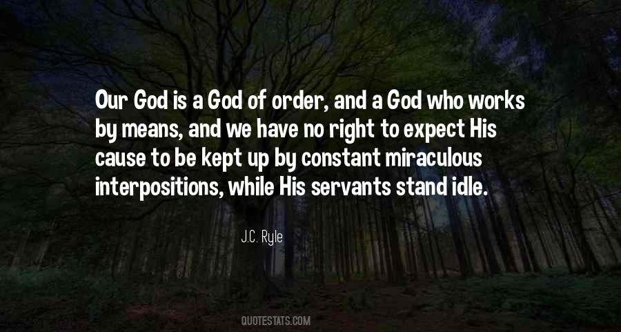 God Is A God Of Order Quotes #1062007