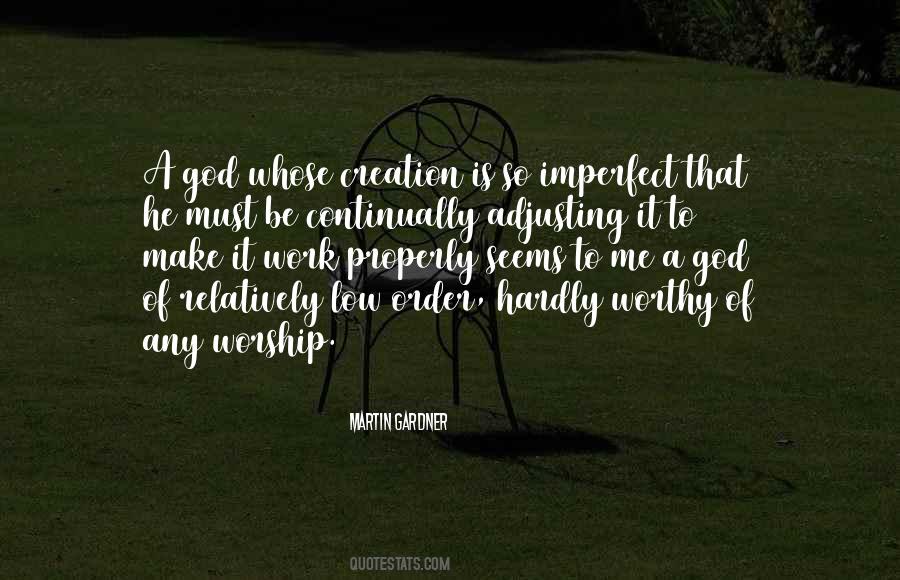 God Is A God Of Order Quotes #1327127