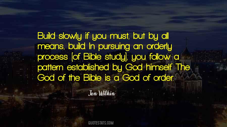 God Is A God Of Order Quotes #1693170