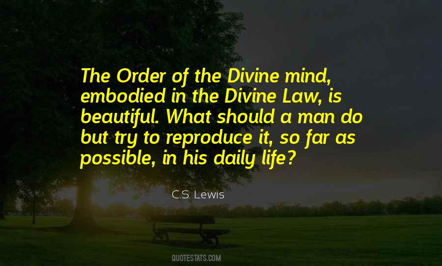 God Is A God Of Order Quotes #1807298
