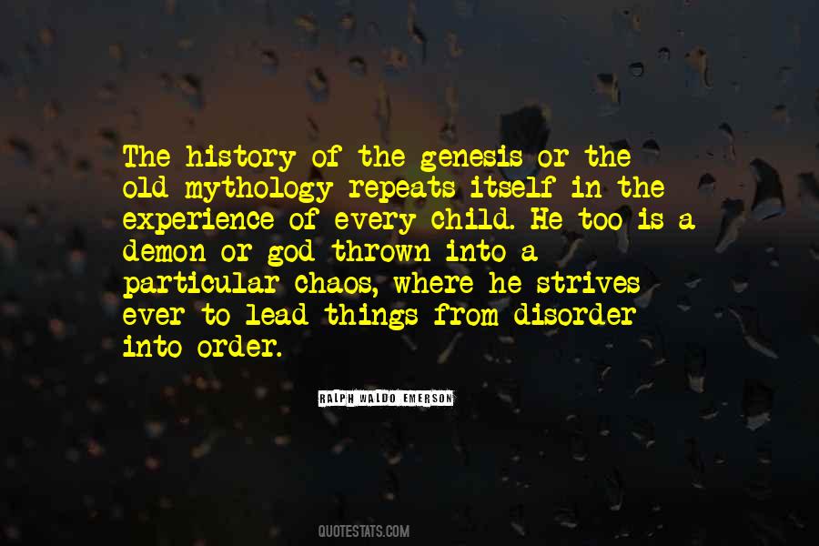 God Is A God Of Order Quotes #405160