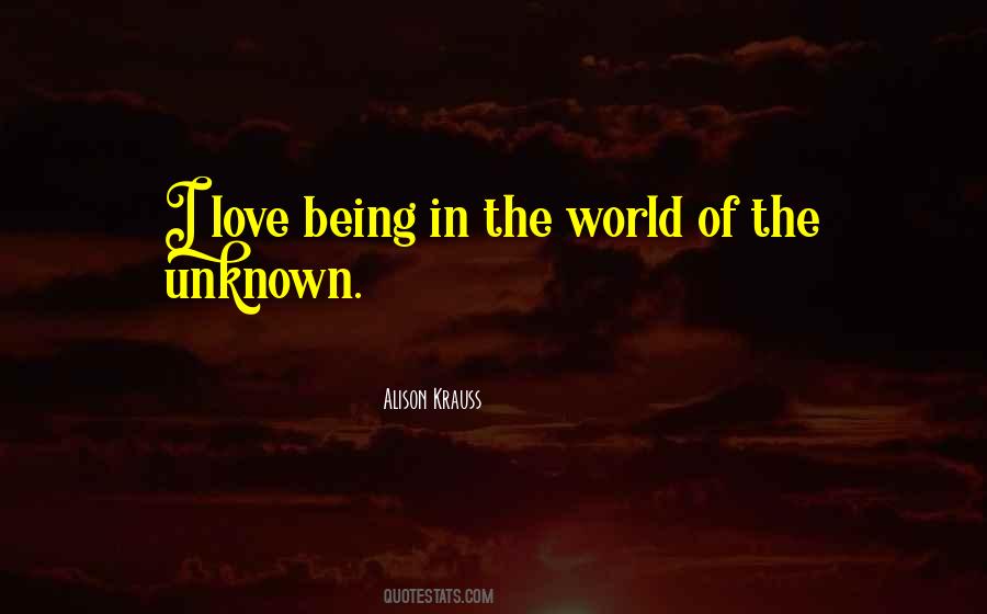 Quotes About Being Unknown #1176280