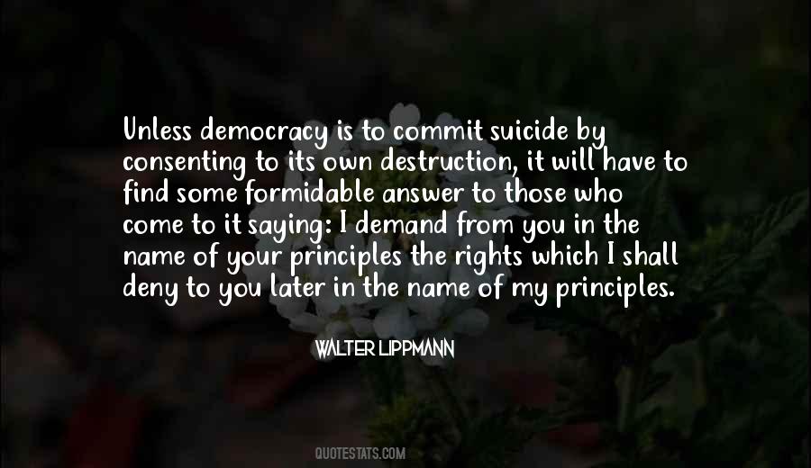I Will Deny You Quotes #544479