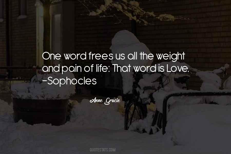 Weight Of Life Quotes #964946