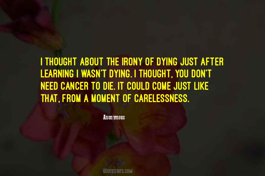 Cancer Dying Quotes #43113