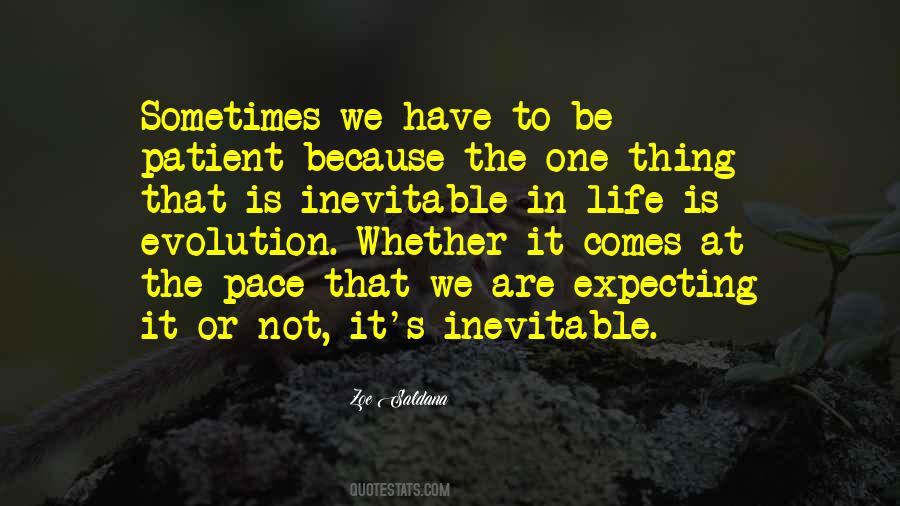 Life Is Inevitable Quotes #348553