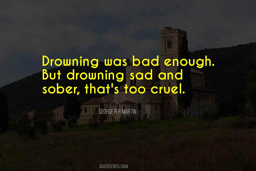 Drowning Sad Quotes #352589