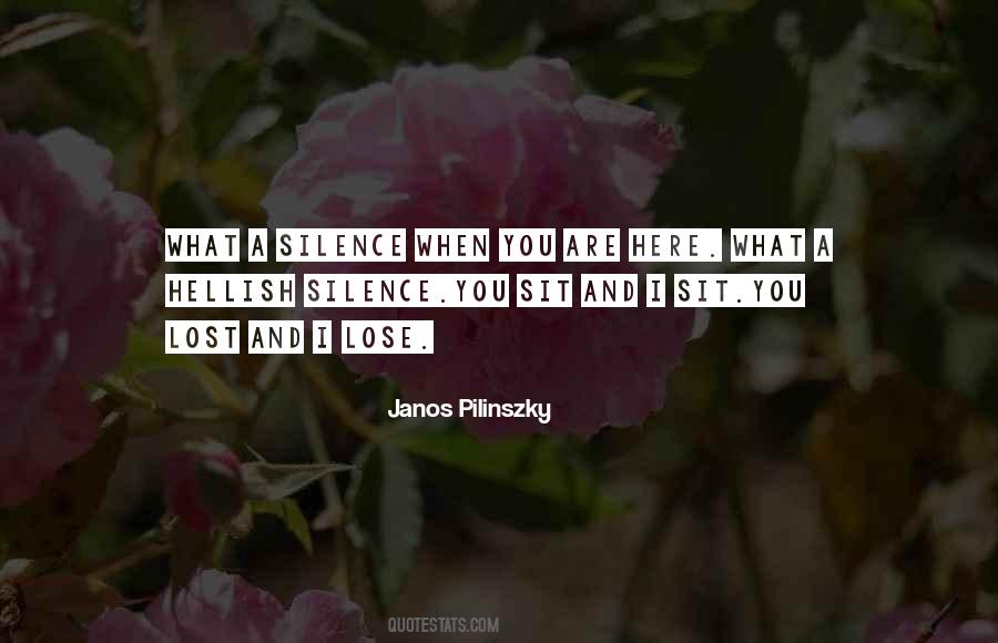 I Lose You Quotes #532016