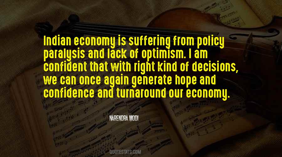 Confidence And Optimism Quotes #1120101