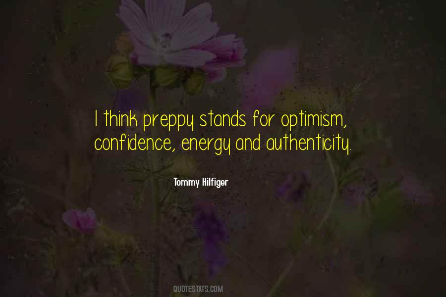 Confidence And Optimism Quotes #167015