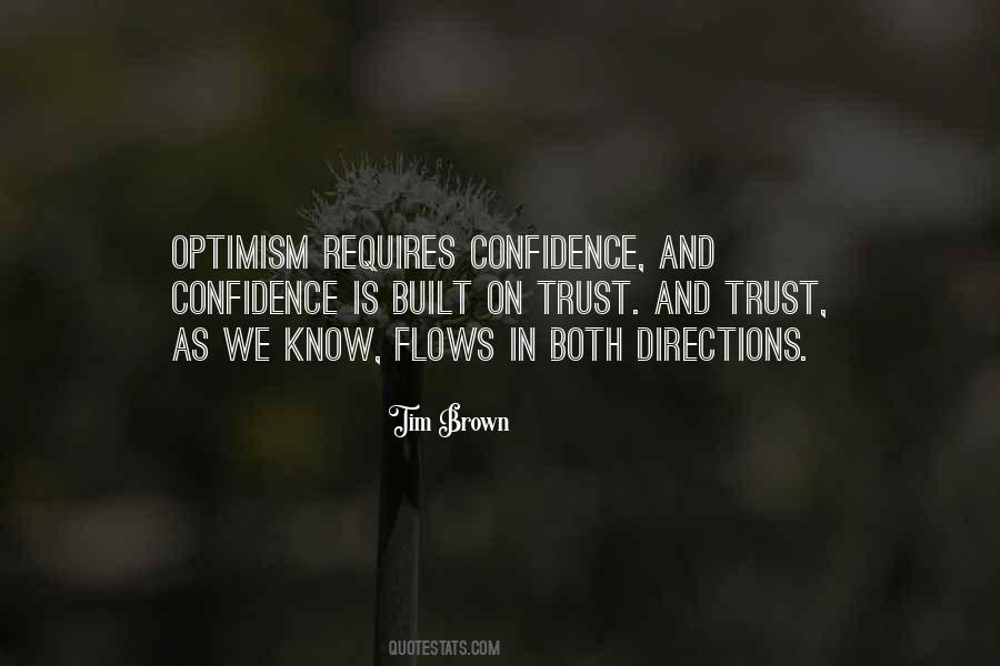 Confidence And Optimism Quotes #181950