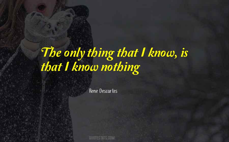 I Only Know That I Know Nothing Quotes #1479230