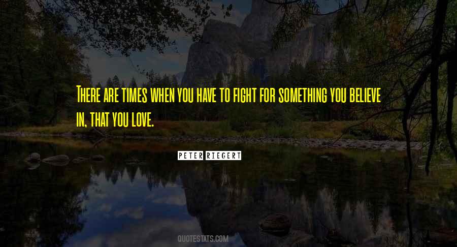 When You Believe In Something Quotes #1260478