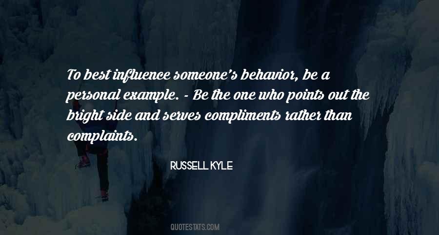 To Compliment Someone Quotes #482055