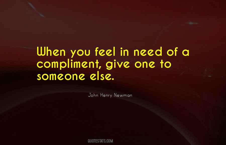To Compliment Someone Quotes #687930