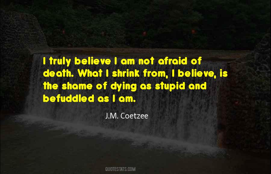 I Am Not Afraid Of Death Quotes #264524