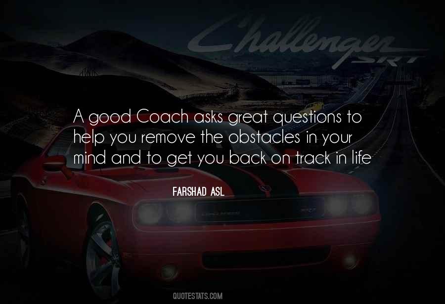 Life Back On Track Quotes #708891