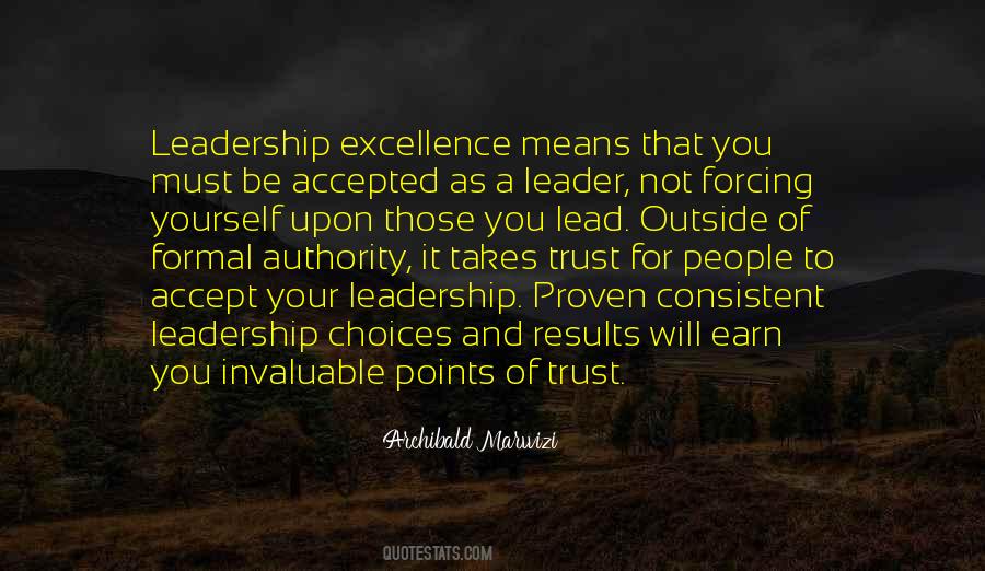 Consistent Leadership Quotes #77147