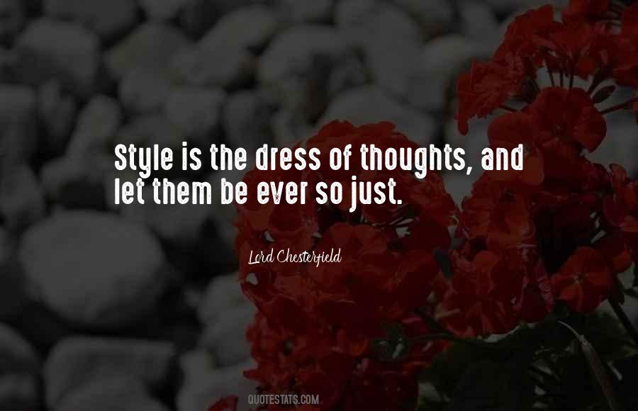 Dress Style Quotes #196056