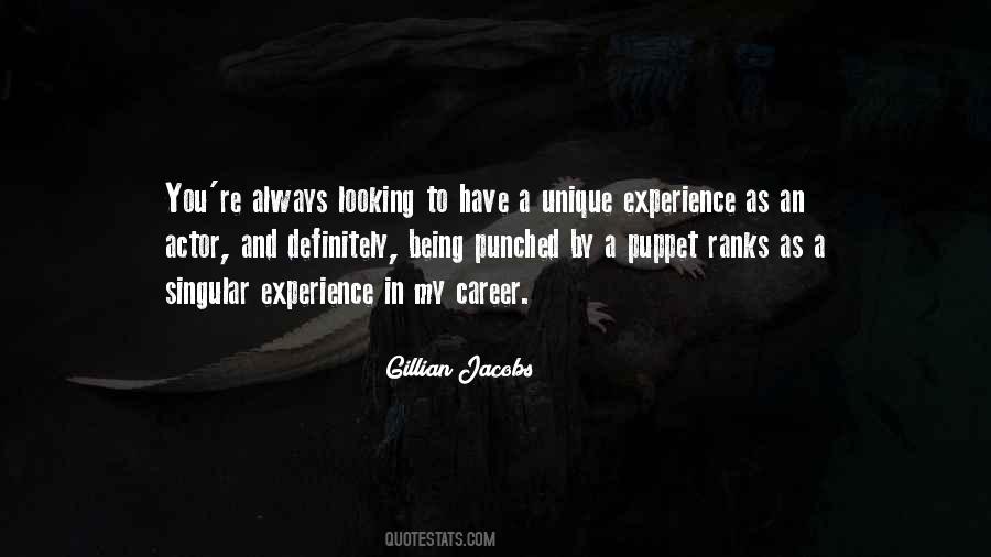 Unique Experience Quotes #1342021