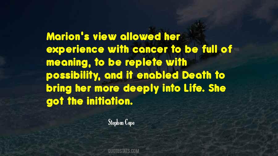 Quotes About Initiation #1232291