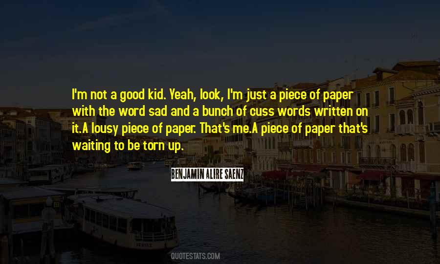 Not To Be Sad Quotes #196222