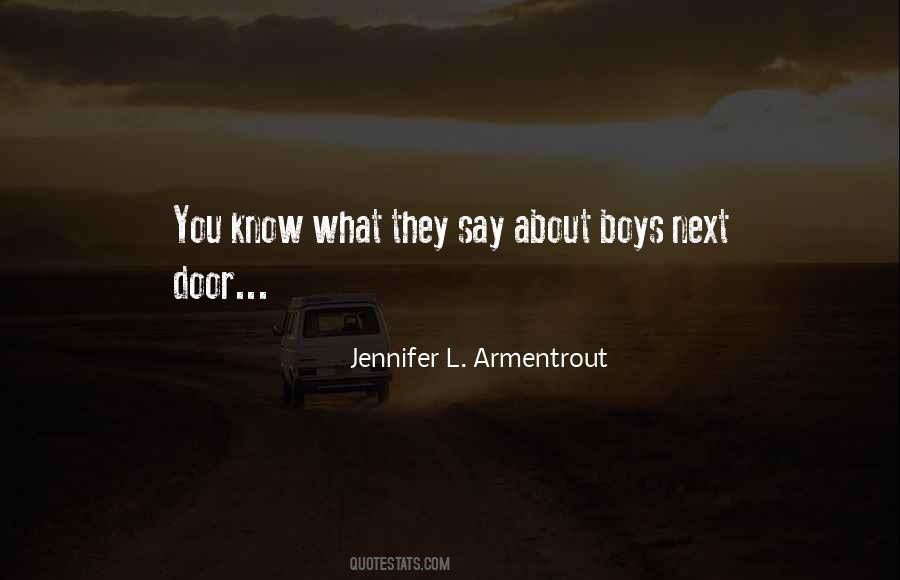 Boy Next Quotes #368228