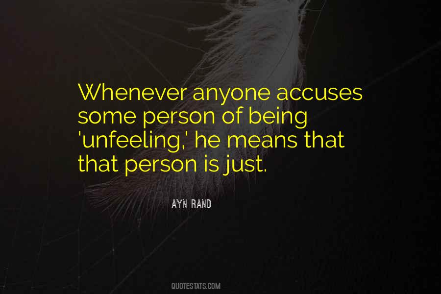 Quotes About Being Unfeeling #1715341