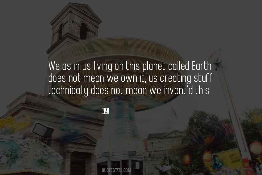 Earth Planet Quotes #9228