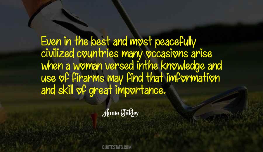 Skill And Knowledge Quotes #395596