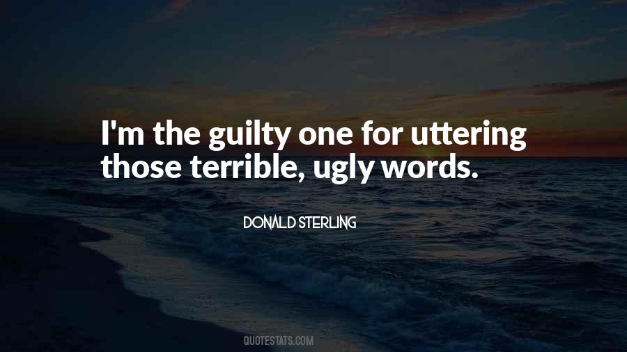 Ugly Words Quotes #1695342