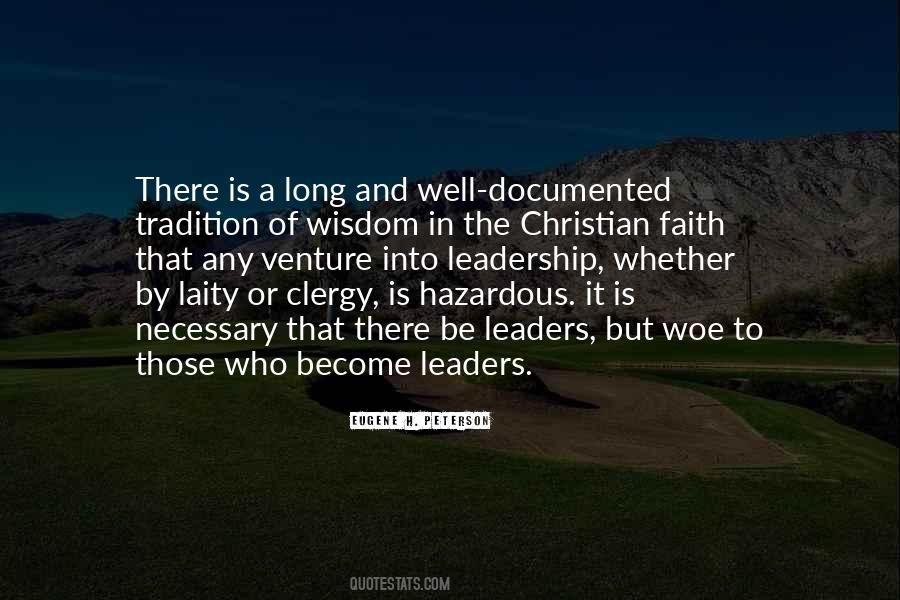 Leadership In The Church Quotes #553387