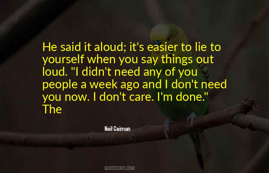 Easier Not To Care Quotes #1651694