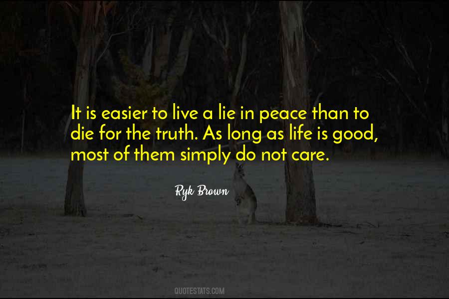 Easier Not To Care Quotes #797432