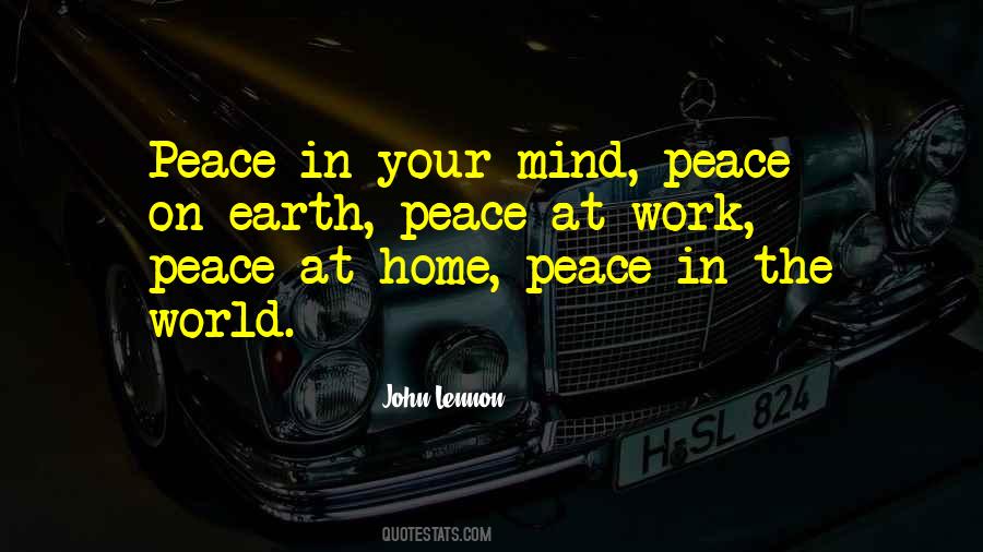 Mind Peace Quotes #1501795