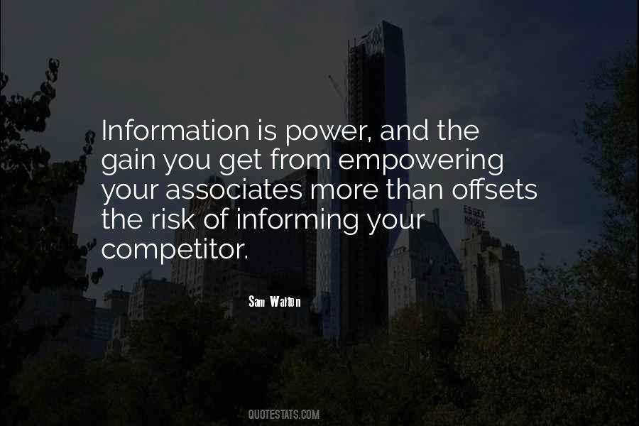 Quotes About Information And Power #15826