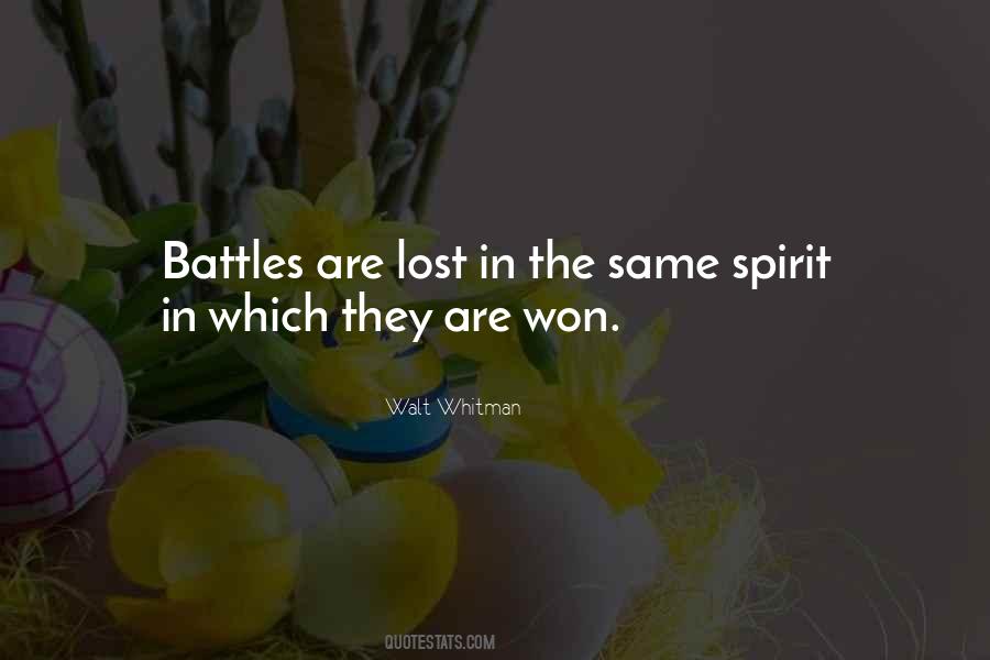 Battles Are Won Quotes #147867