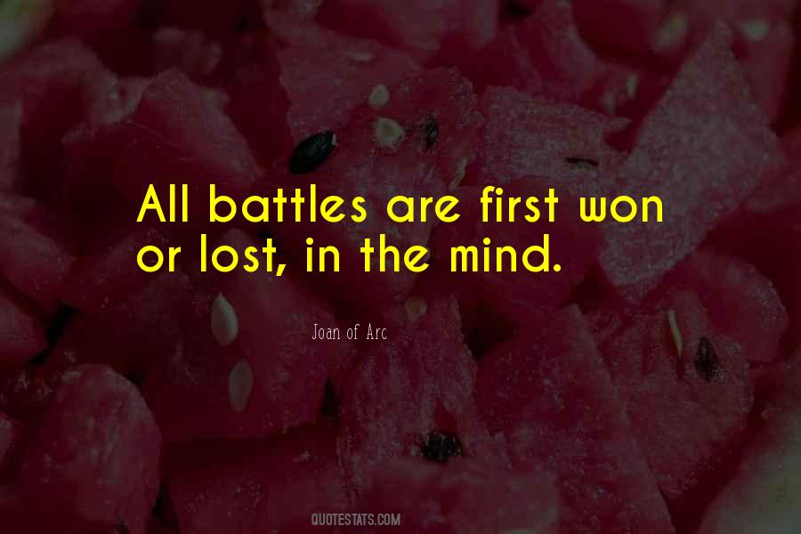 Battles Are Won Quotes #556618