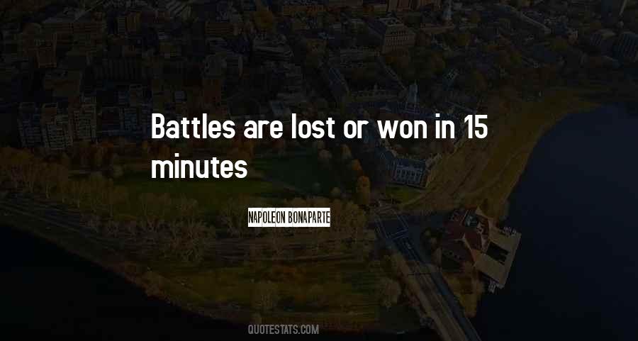 Battles Are Won Quotes #920527