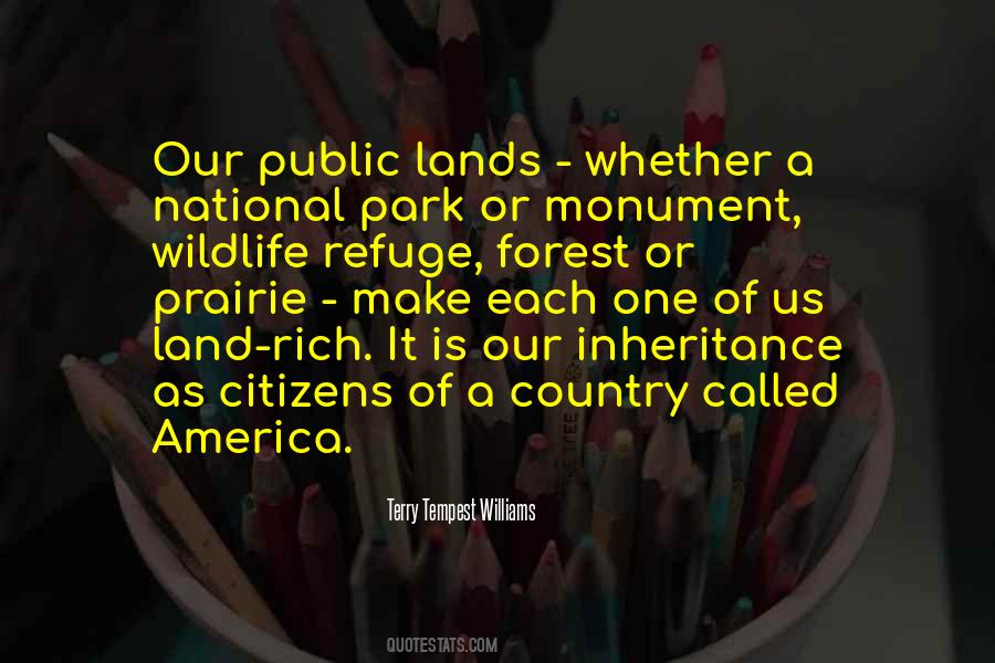 Public Land Quotes #1629874