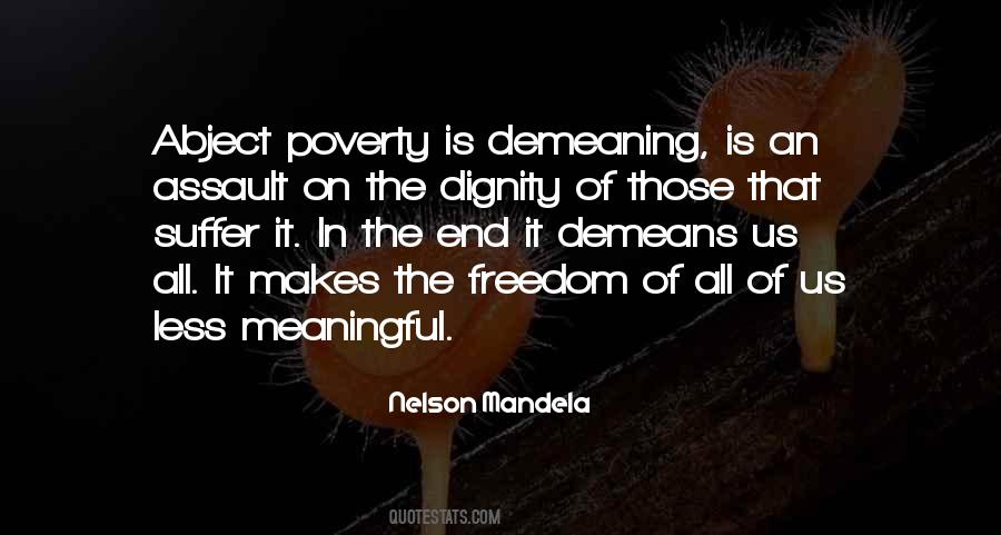 Poverty Dignity Quotes #116539