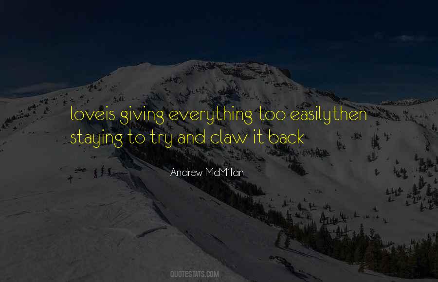 Giving Up So Easily Quotes #117551