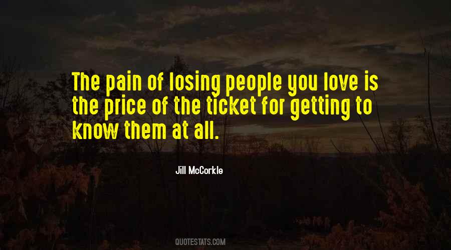 Pain Of Losing Quotes #131842