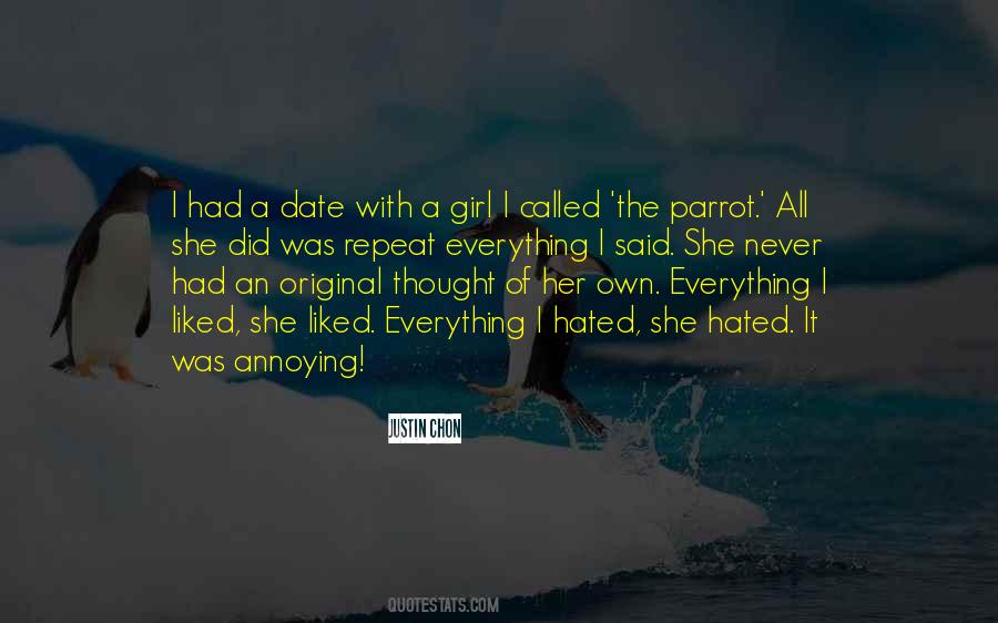 Date A Girl Quotes #273505
