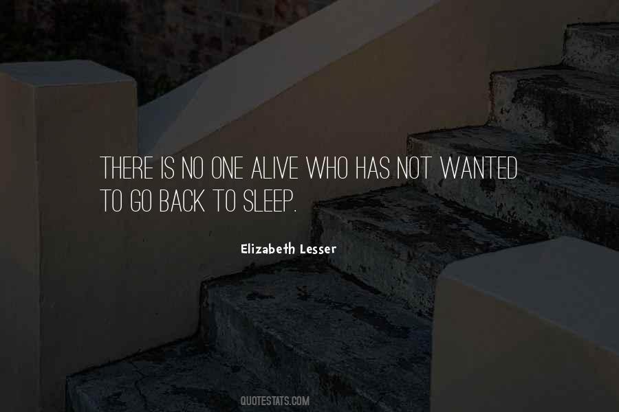 Back To Sleep Quotes #1587326