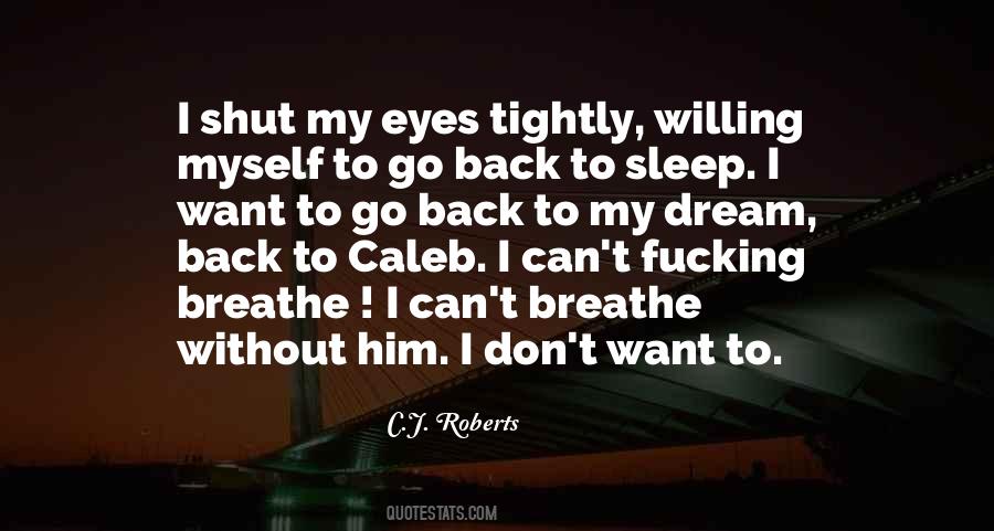 Back To Sleep Quotes #1731872