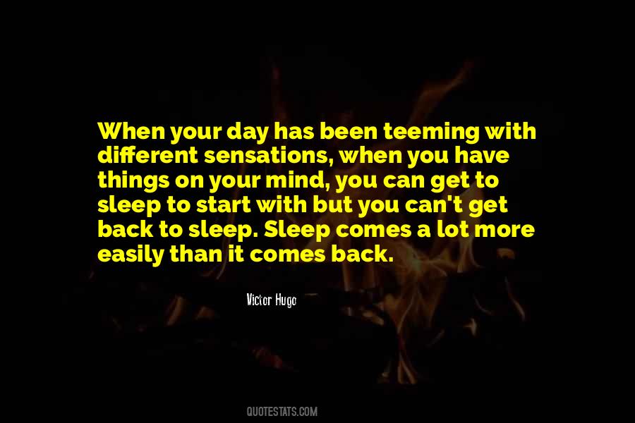 Back To Sleep Quotes #1838087