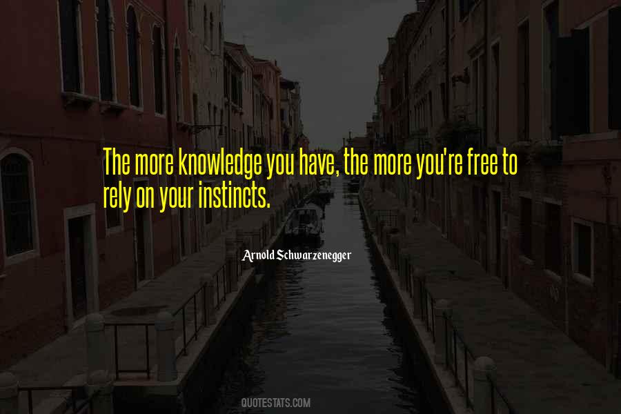 The More Knowledge You Have Quotes #884055