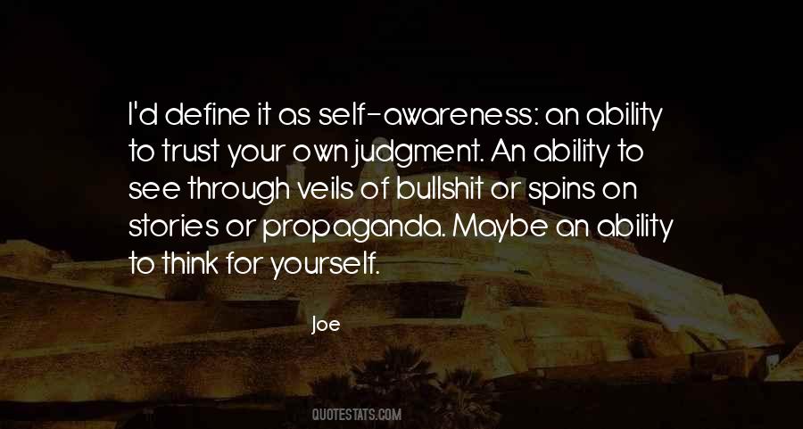 Trust On Self Quotes #240741