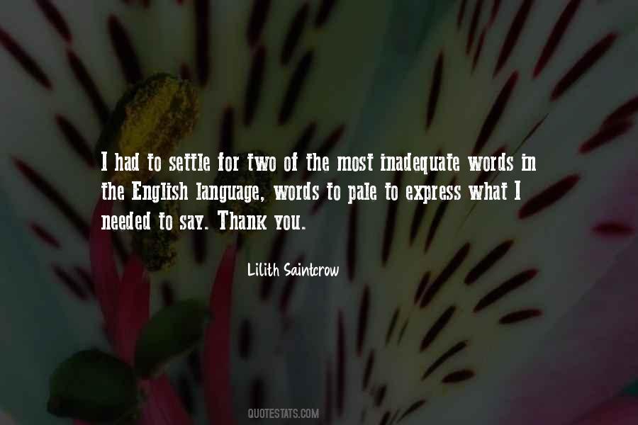 English Words For Quotes #1550363